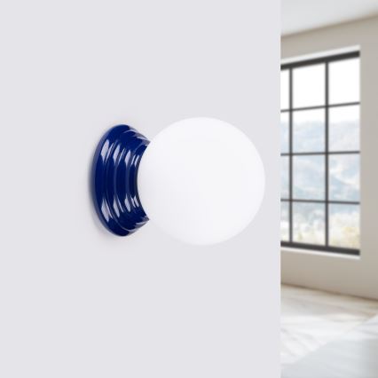 Bathroom wall light ZORI 1xG9/8W/230V IP44 blue