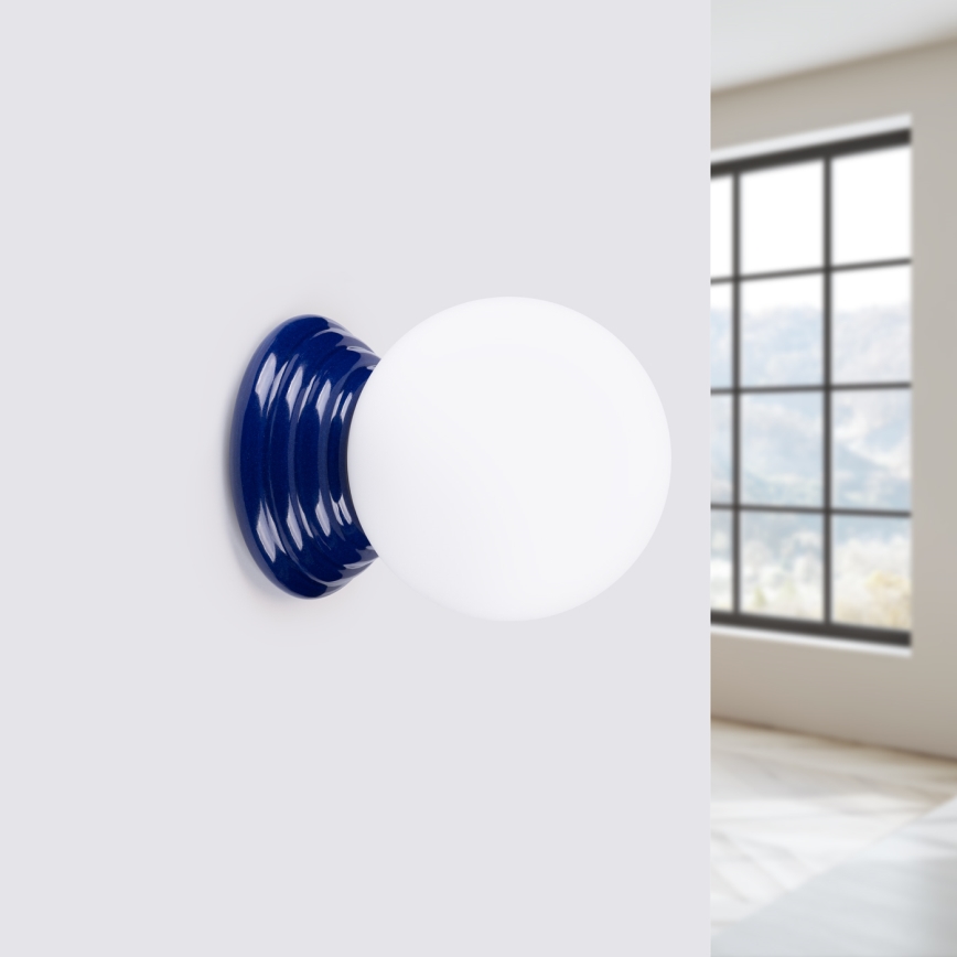 Bathroom wall light ZORI 1xG9/8W/230V IP44 blue