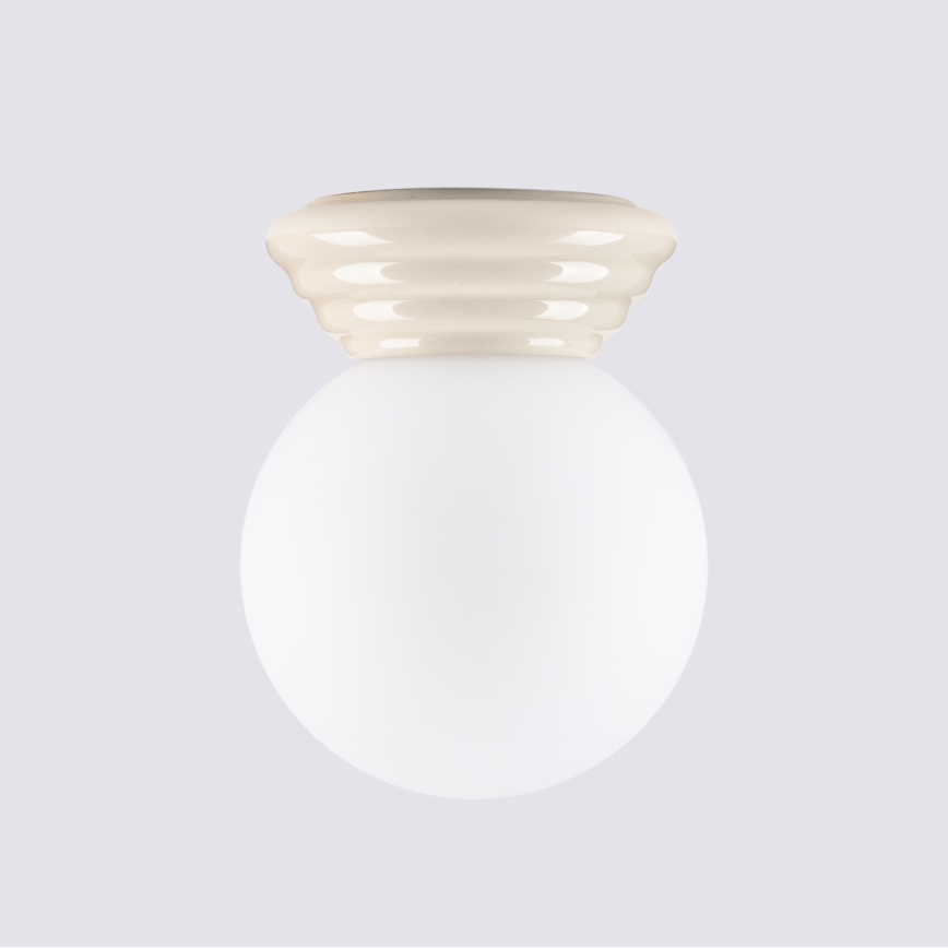 ZORI bathroom ceiling light 1xG9/8W/230V, Ø 12 cm, IP44, beige