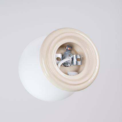 ZORI bathroom ceiling light 1xG9/8W/230V, Ø 12 cm, IP44, beige