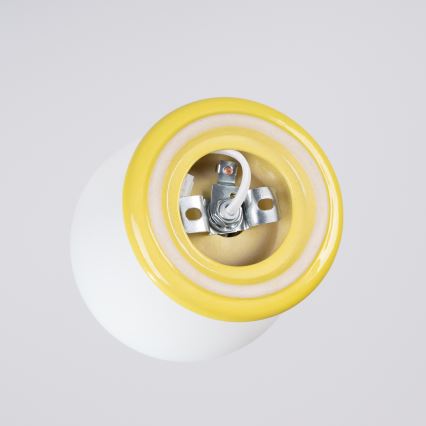 ZORI bathroom ceiling light 1xG9/8W/230V Ø 12 cm IP44 yellow