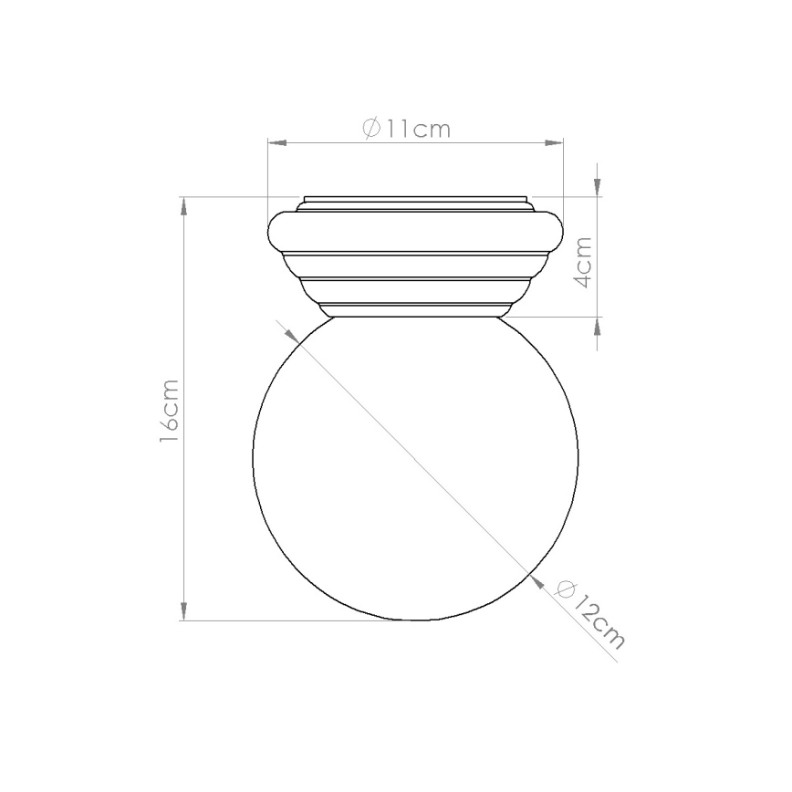 Bathroom ceiling light ZORI 1xG9/8W/230V Ø 12 cm IP44 green