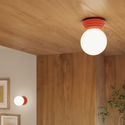 Bathroom ceiling light ZORI 1xG9/8W/230V Ø 12 cm IP44 pink