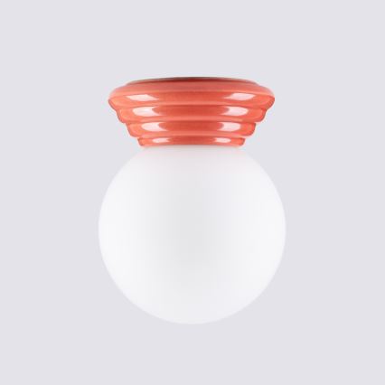 Bathroom ceiling light ZORI 1xG9/8W/230V Ø 12 cm IP44 pink