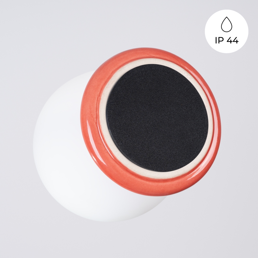 Bathroom ceiling light ZORI 1xG9/8W/230V Ø 12 cm IP44 pink