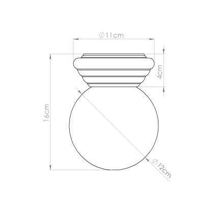 Bathroom ceiling light ZORI 1xG9/8W/230V Ø 12 cm IP44 blue