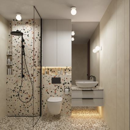 ZORI Bathroom Wall Light 1xG9/8W/230V IP44 White