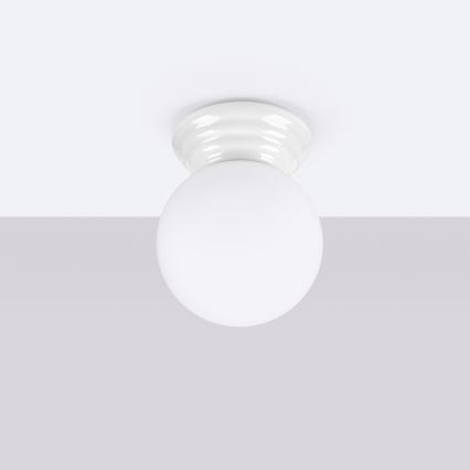 Bathroom ceiling light ZORI 1xG9/8W/230V Ø 12 cm IP44 white