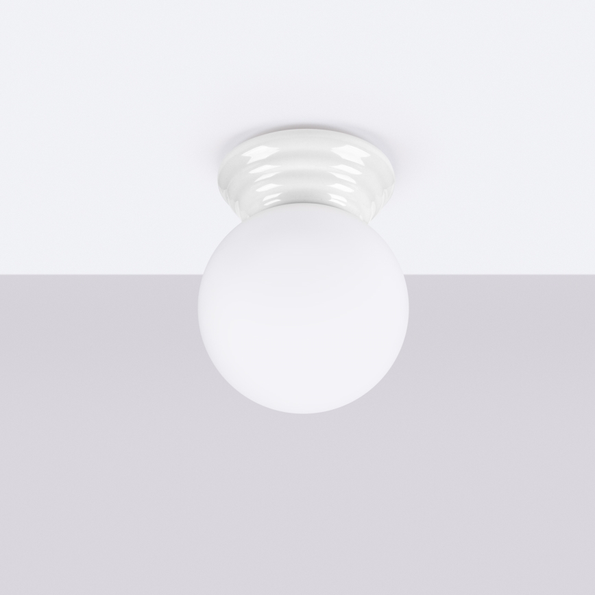 Bathroom ceiling light ZORI 1xG9/8W/230V Ø 12 cm IP44 white