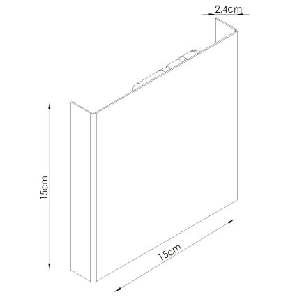 Wall light VANTA 2xG9/8W/230V green