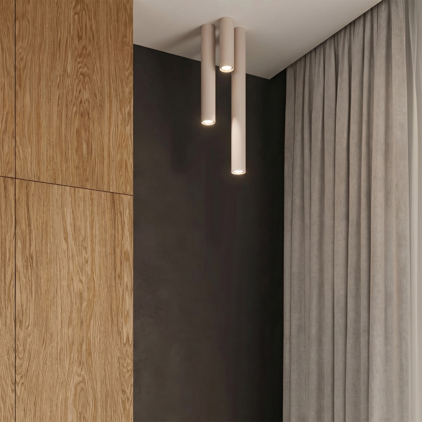 LAGOS 10 cm spotlight, 1x GU10/10W/230V, cream