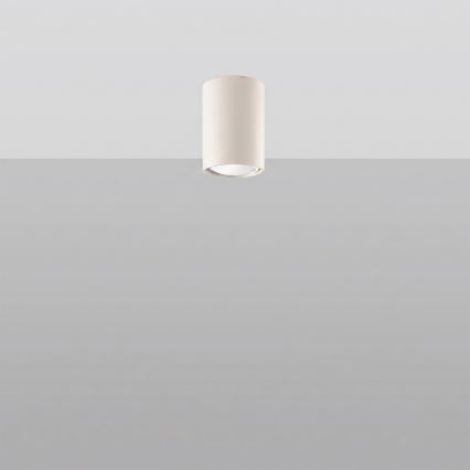 LAGOS 10 cm spotlight, 1x GU10/10W/230V, cream