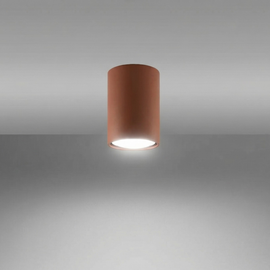 LAGOS Spotlight 1xGU10/10W/230V, 10 cm, Brown