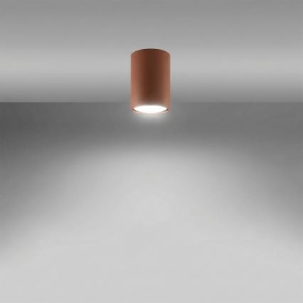 LAGOS Spotlight 1xGU10/10W/230V, 10 cm, Brown