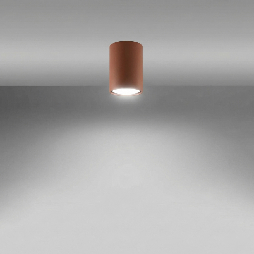LAGOS Spotlight 1xGU10/10W/230V, 10 cm, Brown