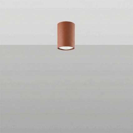 LAGOS Spotlight 1xGU10/10W/230V, 10 cm, Brown