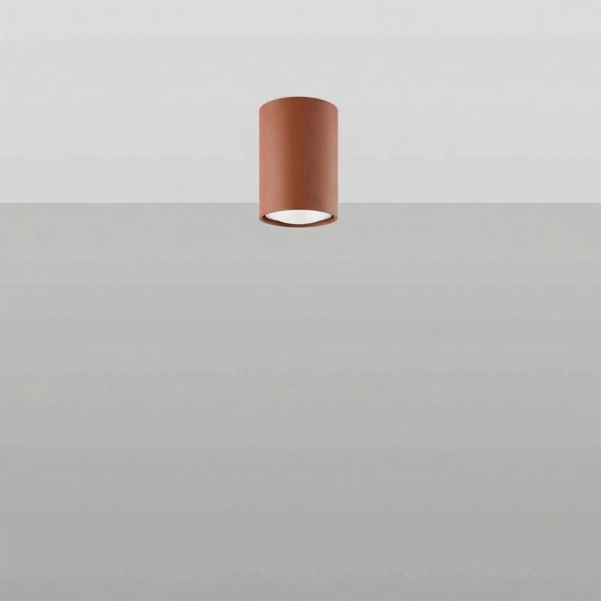 LAGOS Spotlight 1xGU10/10W/230V, 10 cm, Brown