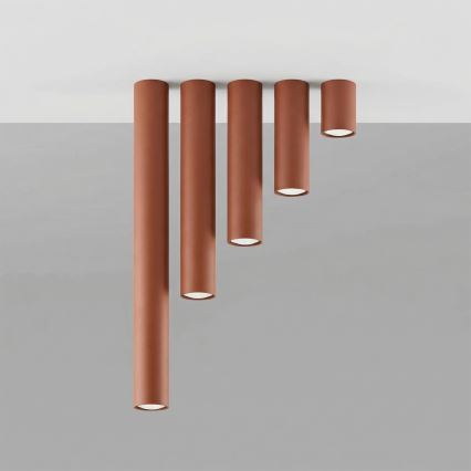 LAGOS Spotlight 1xGU10/10W/230V, 10 cm, Brown