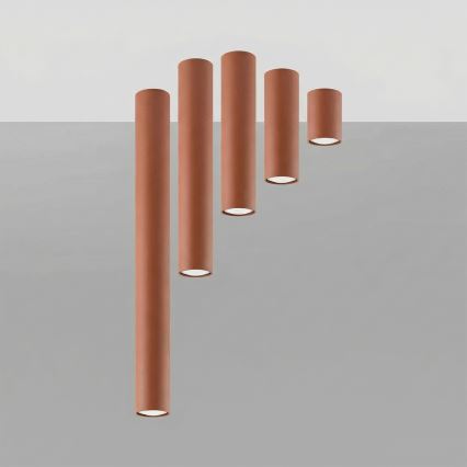 LAGOS Spotlight 1xGU10/10W/230V, 10 cm, Brown