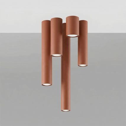 LAGOS Spotlight 1xGU10/10W/230V, 10 cm, Brown