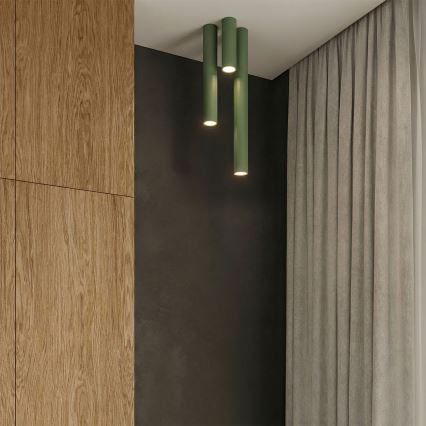 Spotlight LAGOS 1xGU10/10W/230V 10 cm green