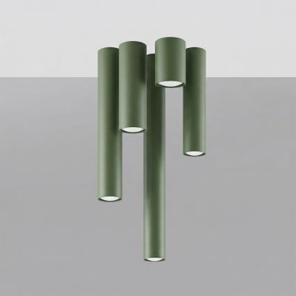 Spotlight LAGOS 1xGU10/10W/230V 10 cm green