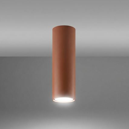 LAGOS spotlight 1x GU10/10W/230V, 20 cm, brown