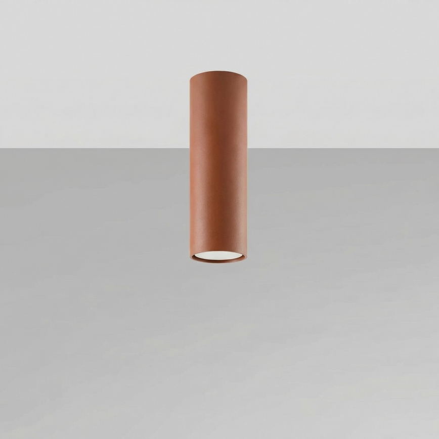 LAGOS spotlight 1x GU10/10W/230V, 20 cm, brown