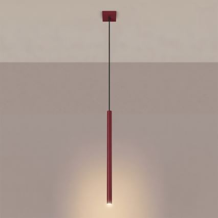 PASTELO cable pendant light 1xG9/8W/230V, red