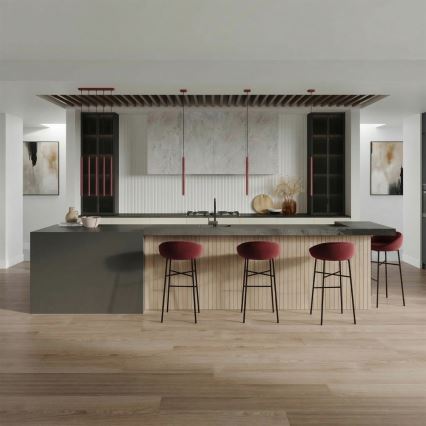 PASTELO cable pendant light 1xG9/8W/230V, red