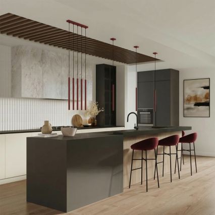 PASTELO cable pendant light 1xG9/8W/230V, red