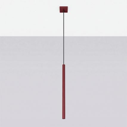 PASTELO cable pendant light 1xG9/8W/230V, red