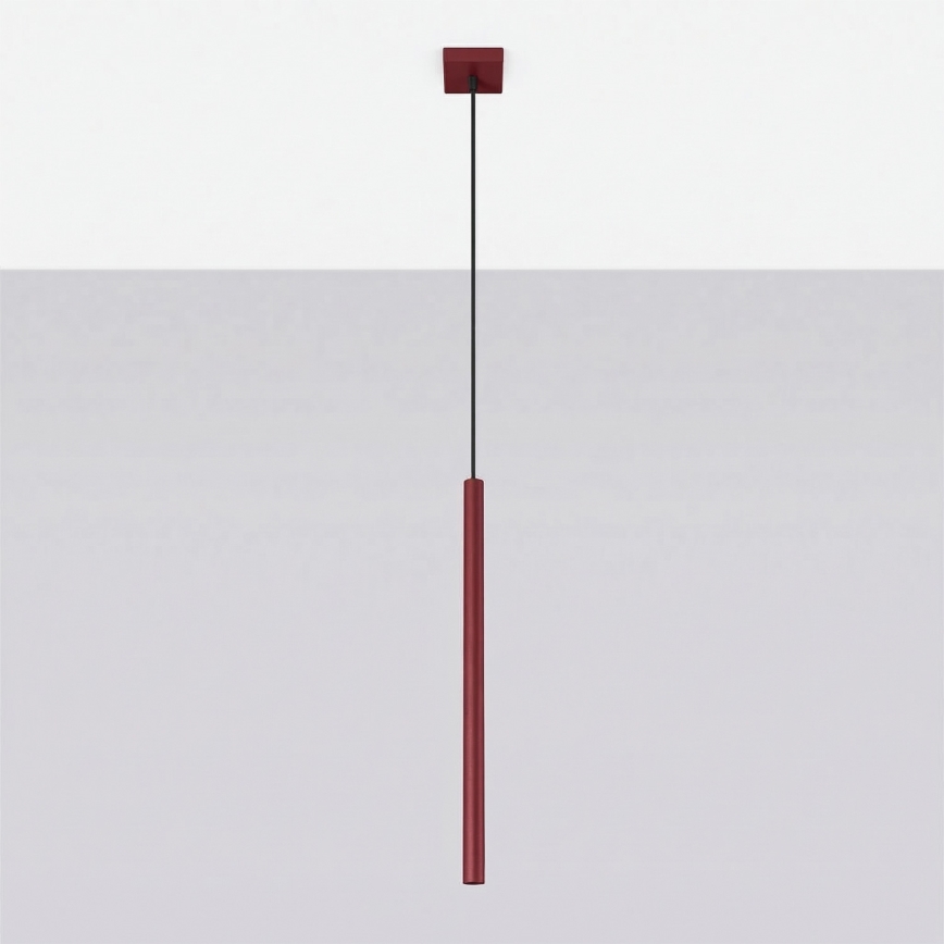 PASTELO cable pendant light 1xG9/8W/230V, red