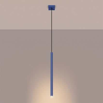 PASTELO cable-hung pendant light 1xG9/8W/230V blue