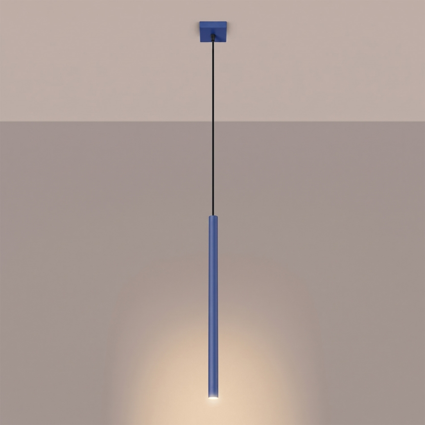 PASTELO cable-hung pendant light 1xG9/8W/230V blue