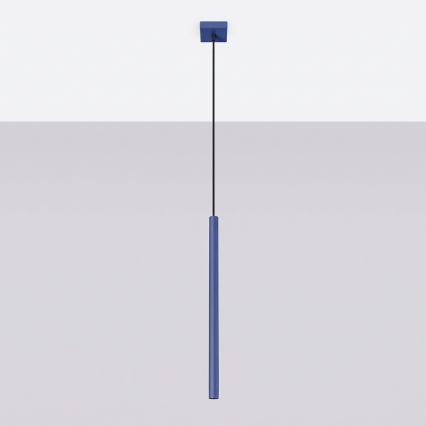 PASTELO cable-hung pendant light 1xG9/8W/230V blue