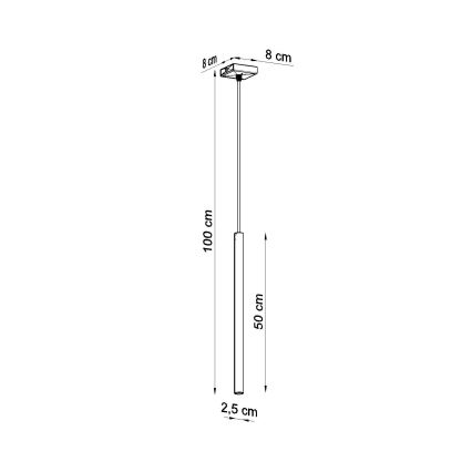 PASTELO cable-hung pendant light 1xG9/8W/230V blue