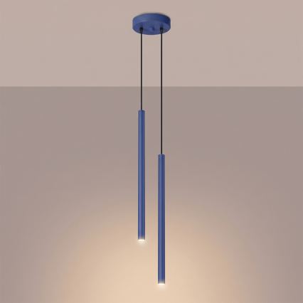 PASTELO cable pendant lamp 2xG9/8W/230V blue