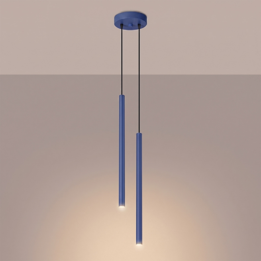 PASTELO cable pendant lamp 2xG9/8W/230V blue