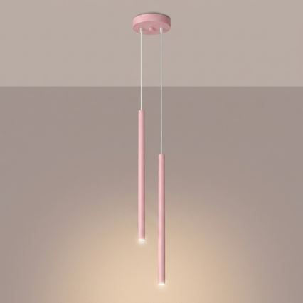 PASTELO cable pendant 2xG9/8W/230V pink
