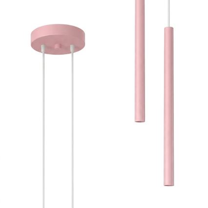 PASTELO cable pendant 2xG9/8W/230V pink