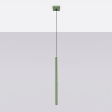 PASTELO cable-suspended pendant light 1xG9/8W/230V green