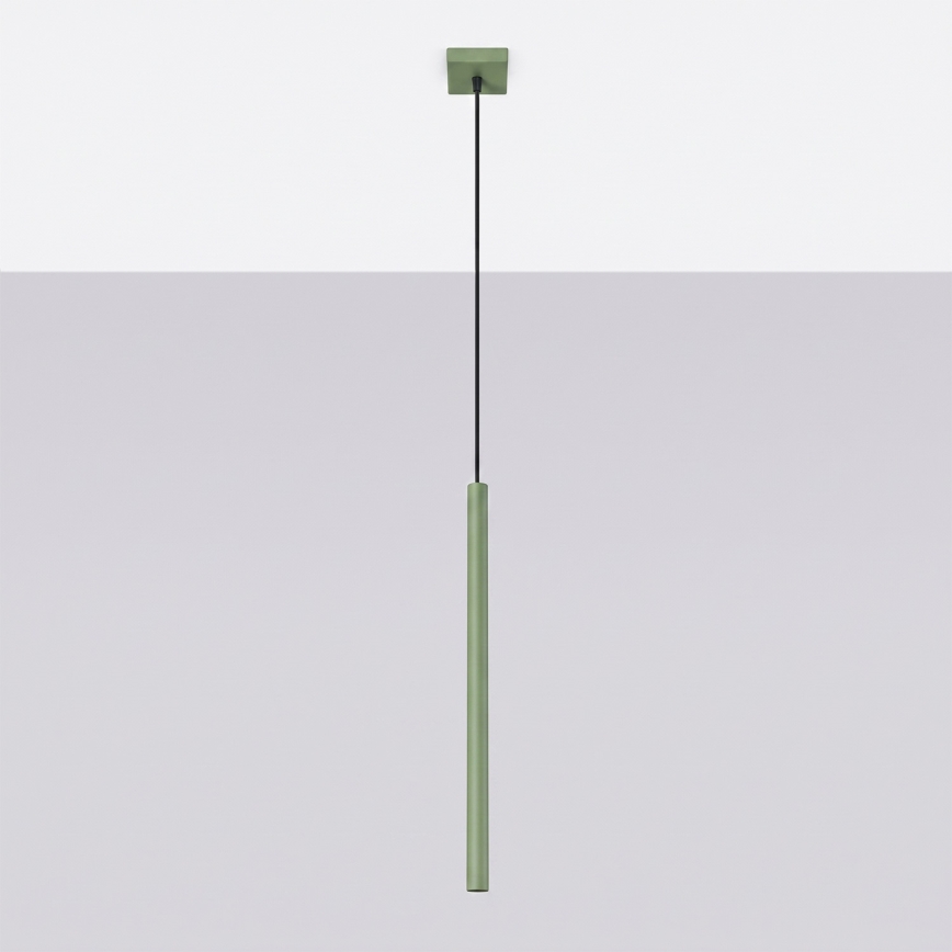 PASTELO cable-suspended pendant light 1xG9/8W/230V green