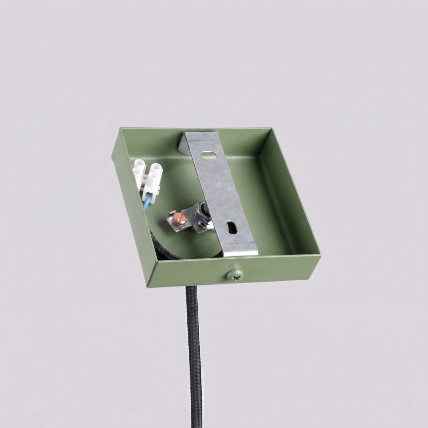 PASTELO cable-suspended pendant light 1xG9/8W/230V green