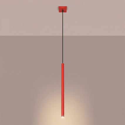 PASTELO Cable Pendant Lamp 1xG9/8W/230V Red