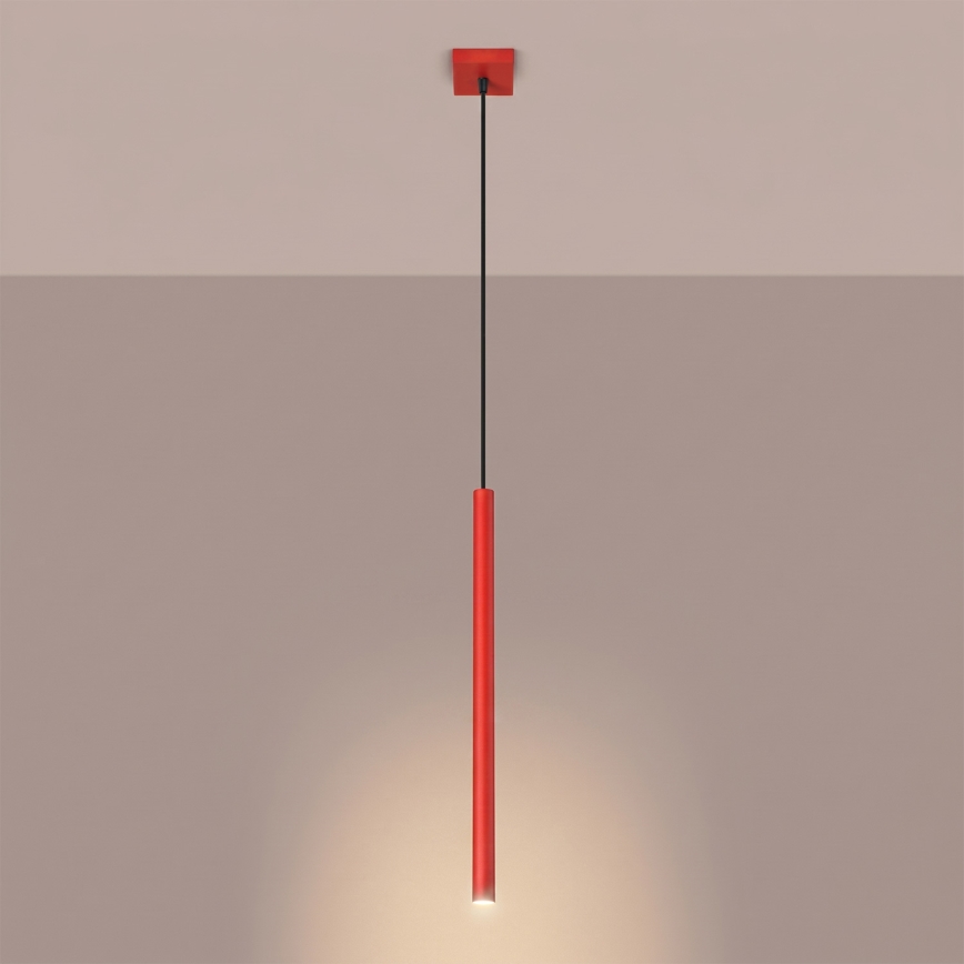 PASTELO Cable Pendant Lamp 1xG9/8W/230V Red