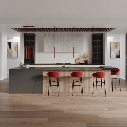 PASTELO Cable Pendant Lamp 1xG9/8W/230V Red