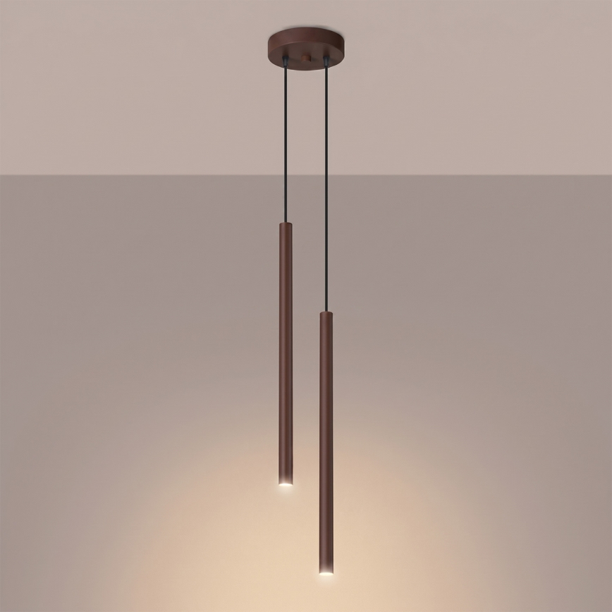 PASTELO cable pendant lamp 2xG9/8W/230V, brown