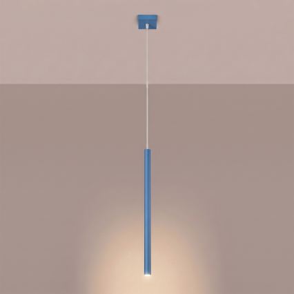 PASTELO pendant light on cord 1xG9/8W/230V blue