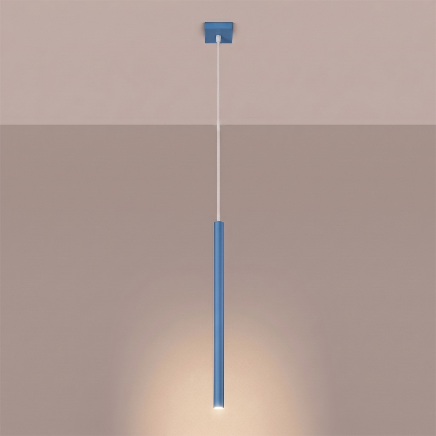 PASTELO pendant light on cord 1xG9/8W/230V blue